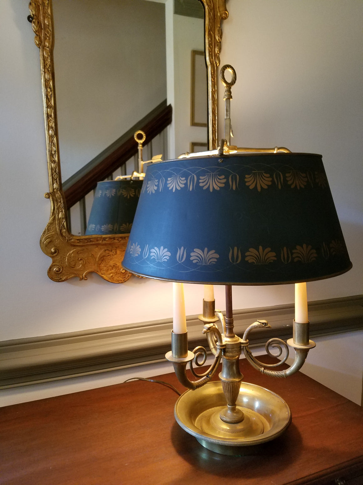 Vintage Bouillotte Lamp